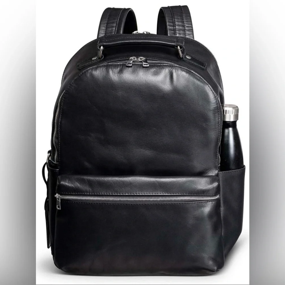 HIDES Canada Top Grain Leather Backpack Rucksack